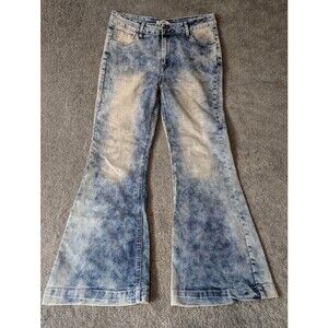 Crazy Train Denim Jeans Women’s Size 9 Med Wash Distressed Casual Western New